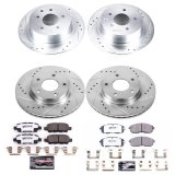 Power Stop 2019 Nissan Sentra Front & Rear Z26 Street Warrior Brake Kit (1x psbK6961-26, 1x psbK8335-26) thumbnail 4