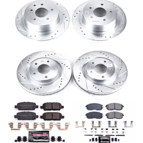 Power Stop 2019 Nissan Sentra Front & Rear Z23 Evolution Sport Brake Kit (1x psbK8335, 1x psbK8327) thumbnail 8