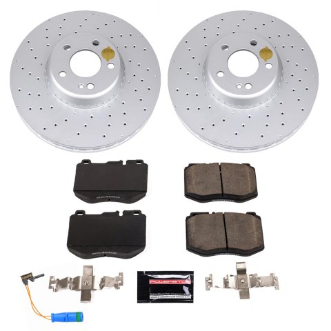 Power Stop 2018 Mercedes-Benz C350e Front & Rear Z23 Evolution Sport Coated Brake Kit (1x psbCRK7969, 1x psbCRK8047) thumbnail 6