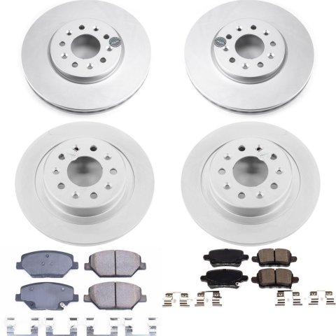 Power Stop 2018 Chevrolet Equinox Front & Rear Z17 Evolution Geomet Coated Brake Kit (1x psbCRK7721, 1x psbCRK7661) thumbnail 5