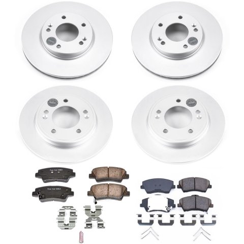 Power Stop 2017 Hyundai Ioniq Front & Rear Z17 Evolution Geomet Coated Brake Kit (1x psbCRK7904, 1x psbCRK7893) thumbnail 4