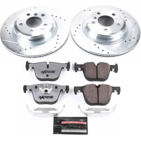 Power Stop 2016 BMW 328i xDrive Front & Rear Z26 Street Warrior Brake Kit (1x psbK6667-26, 1x psbK6653-26) thumbnail 2