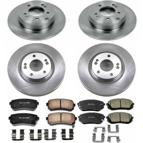 Power Stop 2015 Hyundai Sonata Front & Rear Autospecialty Brake Kit (1x psbKOE6936, 1x psbKOE6982)