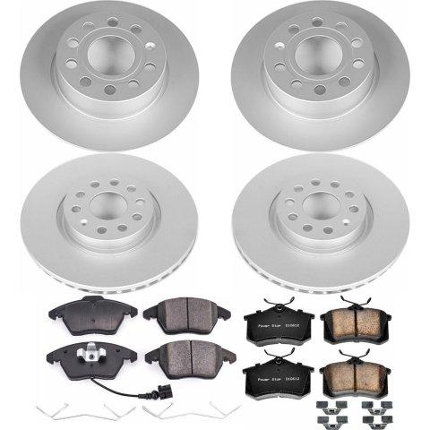 Power Stop 2013 Audi A3 Front & Rear Z23 Evolution Sport Coated Brake Kit (1x psbCRK2259, 1x psbCRK5671)