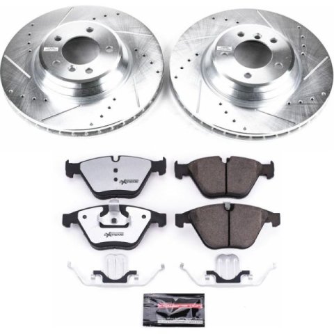 Power Stop 2011 BMW 335d Front & Rear Z26 Street Warrior Brake Kit (1x psbK6055-26, 1x psbK045-26)