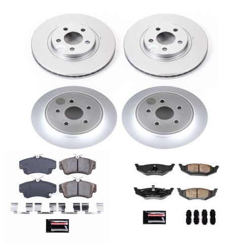 Power Stop 2010 Chrysler PT Cruiser Front & Rear Z17 Evolution Geomet Coated Brake Kit (1x psbCRK1704, 1x psbCRK1709) thumbnail 4