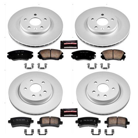 Power Stop 2010 Buick Allure Front & Rear Z17 Evolution Geomet Coated Brake Kit (1x psbCRK5547, 1x psbCRK5334) thumbnail 1