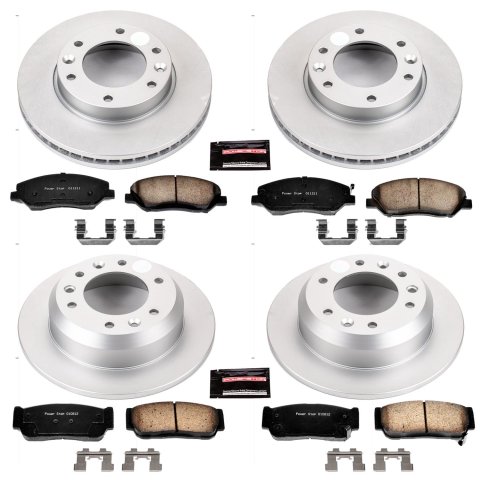 Power Stop 2007 Hyundai Entourage Front & Rear Z17 Evolution Geomet Coated Brake Kit (1x psbCRK4664, 1x psbCRK5907) thumbnail 4