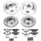 Power Stop 2007 BMW 328i Front & Rear Z26 Street Warrior Brake Kit (1x psbK4590-26, 1x psbK3002-26) thumbnail 4