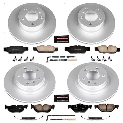Power Stop 2007 BMW 328i Front & Rear Z23 Evolution Sport Coated Brake Kit (1x psbCRK4590, 1x psbCRK044)