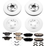 Power Stop 2005 Jaguar S-Type Front & Rear Z17 Evolution Geomet Coated Brake Kit (1x psbCRK1349, 1x psbCRK3141) thumbnail 4