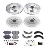Power Stop 2003 Toyota RAV4 Front & Rear Z23 Evolution Sport Brake Kit (1x psbKOE15387DK, 1x psbK2419) thumbnail 2