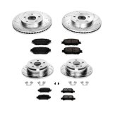 Power Stop 2002 Toyota Camry Front & Rear Z23 Evolution Sport Brake Kit (1x psbK2417, 1x psbK2414) thumbnail 2