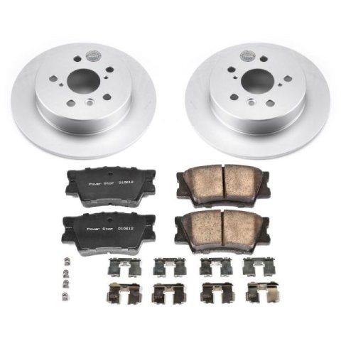 Power Stop 18-19 Toyota Camry Front & Rear Z17 Evolution Geomet Coated Brake Kit (1x psbCRK7905, 1x psbCRK7895) thumbnail 2