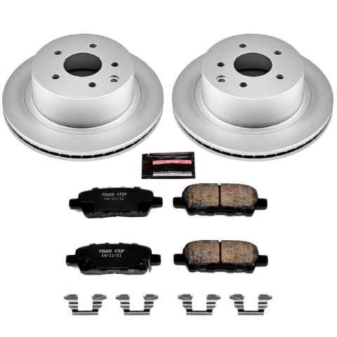 Power Stop 18-19 Nissan Leaf Front & Rear Z17 Evolution Geomet Coated Brake Kit (1x psbCRK8275, 1x psbCRK6761) thumbnail 9