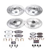 Power Stop 18-19 Nissan 370Z Front & Rear Z26 Street Warrior Brake Kit (1x psbK112-26, 1x psbK8062-26) thumbnail 5