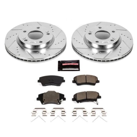 Power Stop 18-19 Hyundai Elantra GT Front & Rear Z23 Evolution Sport Brake Kit (1x psbK7524, 1x psbK7370) thumbnail 4