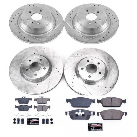 Power Stop 17-19 Lincoln MKC Front & Rear Z23 Evolution Sport Brake Kit (1x psbK6817, 1x psbK7338) thumbnail 8