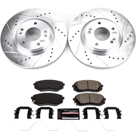 Power Stop 17-19 Kia Soul Front & Rear Z23 Evolution Sport Brake Kit (1x psbK6501, 1x psbK8011) thumbnail 3