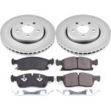 PowerStop Z17 Evolution Plus GEOMET Coated Brake Kits for 2017-2020 GRAND CHEROKEE - CRK7413 Rotor and Pad Combos, Geomet Coated, Ceramic Pads, Solid Surface, Front and Rear, Jeep, Kit thumbnail 6