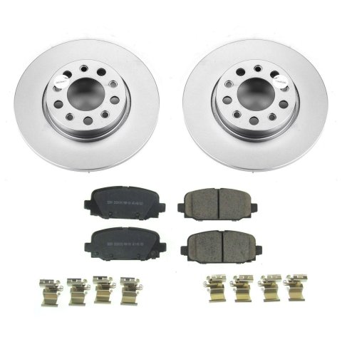 Power Stop 17-19 Jeep Compass Front & Rear Z17 Evolution Geomet Coated Brake Kit (1x psbCRK7736, 1x psbCRK7299) thumbnail 5