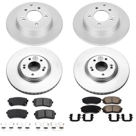 Power Stop 17-19 Hyundai Sonata Front & Rear Z17 Evolution Geomet Coated Brake Kit (1x psbCRK7509, 1x psbCRK7505) thumbnail 4