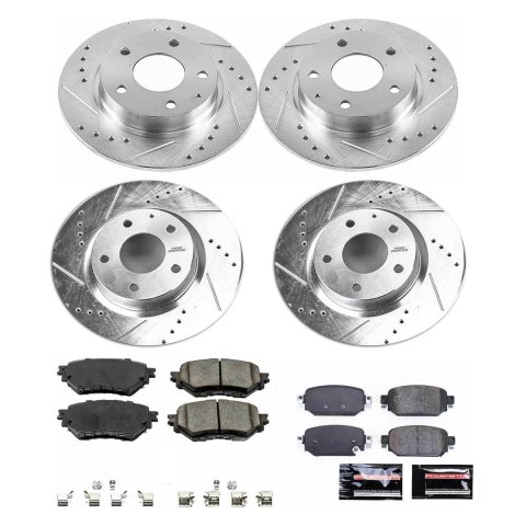 Power Stop 17-18 Mazda 3 Front & Rear Z23 Evolution Sport Brake Kit (1x psbK7517, 1x psbK7515) thumbnail 3