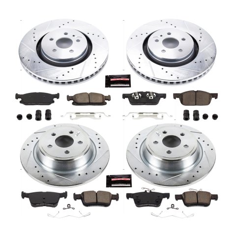 Power Stop 17-18 Lincoln Continental Front & Rear Z23 Evolution Sport Brake Kit (1x psbK7143, 1x psbK7417) thumbnail 2