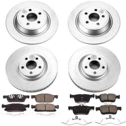 Power Stop 17-18 Lincoln Continental Front & Rear Z17 Evolution Geomet Coated Brake Kit (1x psbCRK7417, 1x psbCRK7321) thumbnail 4