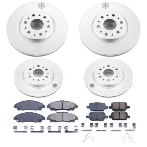Power Stop 17-18 GMC Acadia Front & Rear Z17 Evolution Geomet Coated Brake Kit (1x psbCRK7411, 1x psbCRK7409) thumbnail 6
