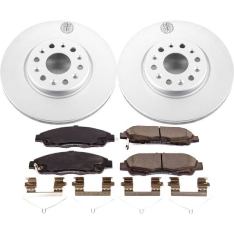 Power Stop 17-18 GMC Acadia Front & Rear Z17 Evolution Geomet Coated Brake Kit (1x psbCRK7411, 1x psbCRK7409) thumbnail 9