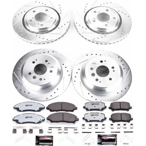 Power Stop 16-19 Honda Pilot Front & Rear Z36 Truck & Tow Brake Kit (1x psbK7727-36, 1x psbK7352-36) thumbnail 4