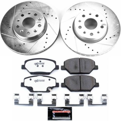 Power Stop 16-19 Chevrolet Camaro Front & Rear Z26 Street Warrior Brake Kit (1x psbK7295-26, 1x psbK7289-26) thumbnail 1