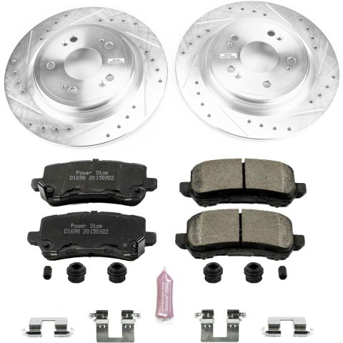 Power Stop 16-19 Acura RLX Front & Rear Z23 Evolution Sport Brake Kit (1x psbK5370, 1x psbK6952) thumbnail 6
