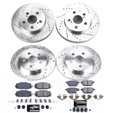 Power Stop 16-18 Toyota Prius Front & Rear Z23 Evolution Sport Brake Kit (1x psbK5503, 1x psbK7701) thumbnail 1