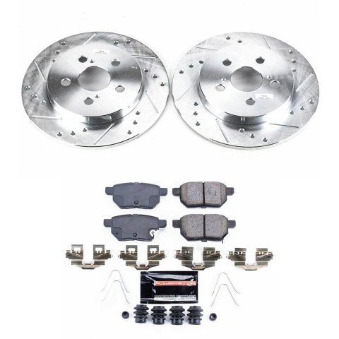 Power Stop 16-18 Toyota Prius Front & Rear Z23 Evolution Sport Brake Kit (1x psbK5503, 1x psbK7701) thumbnail 4