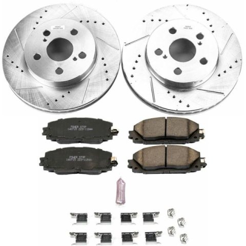 Power Stop 16-18 Toyota Prius Front & Rear Z23 Evolution Sport Brake Kit (1x psbK5503, 1x psbK7701) thumbnail 5