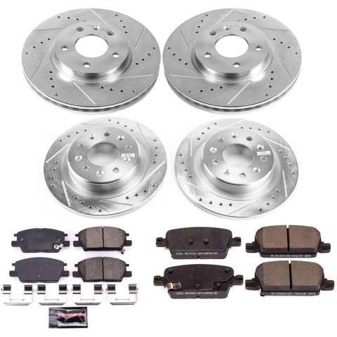 Power Stop 16-18 Chevrolet Malibu Front & Rear Z23 Evolution Sport Brake Kit (1x psbK7400, 1x psbK7722) thumbnail 8