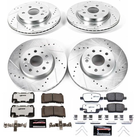 Power Stop 16-18 Cadillac CT6 Front & Rear Z26 Street Warrior Brake Kit (1x psbK7289-26, 1x psbK7882-26) thumbnail 3