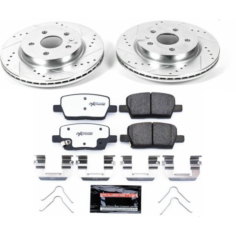 Power Stop 16-18 Cadillac CT6 Front & Rear Z26 Street Warrior Brake Kit (1x psbK7289-26, 1x psbK7882-26) thumbnail 9