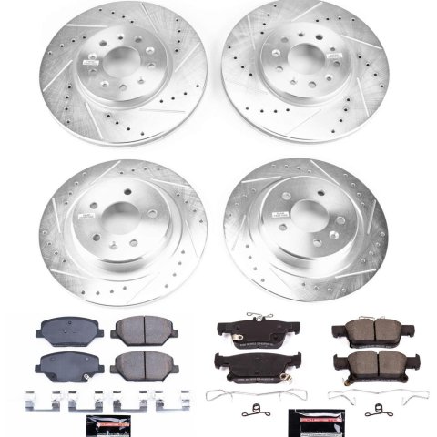 Power Stop 16-18 Buick Envision Front & Rear Z23 Evolution Sport Brake Kit (1x psbK7716, 1x psbK7661) thumbnail 8