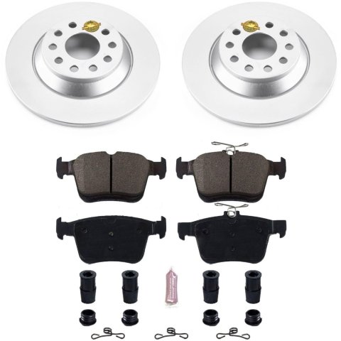 Power Stop 16-18 Audi TT Quattro Front & Rear Z23 Evolution Sport Coated Brake Kit (1x psbCRK7082, 1x psbCRK7176) thumbnail 4