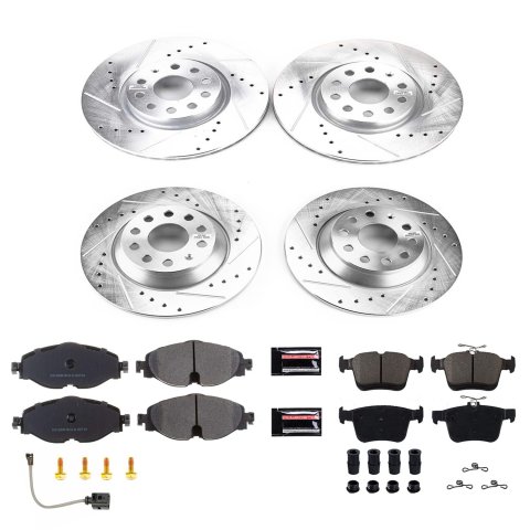 Power Stop 16-18 Audi TT Quattro Front & Rear Z23 Evolution Sport Brake Kit (1x psbK7176, 1x psbK7082) thumbnail 3