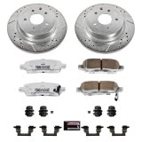 Power Stop 16-17 Infiniti QX50 Front & Rear Z26 Street Warrior Brake Kit (1x psbK179-26, 1x psbK6944-26) thumbnail 5