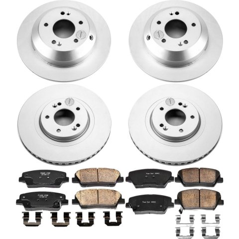 Power Stop 15-19 Kia Sorento Front & Rear Z17 Evolution Geomet Coated Brake Kit (1x psbCRK7064, 1x psbCRK7062) thumbnail 1