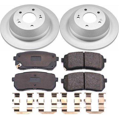 Power Stop 15-19 Kia Sedona Front & Rear Z17 Evolution Geomet Coated Brake Kit (1x psbCRK7218, 1x psbCRK7213) thumbnail 4