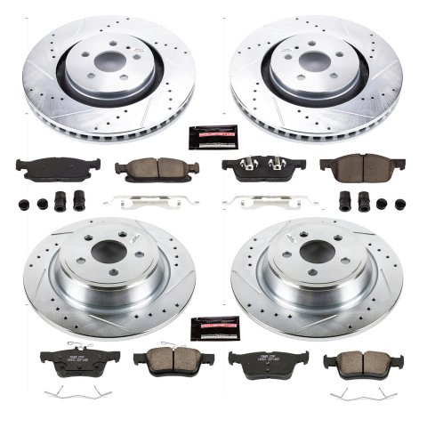 Power Stop 15-19 Ford Edge Front & Rear Z23 Evolution Sport Brake Kit (1x psbK7143, 1x psbK7144) thumbnail 2