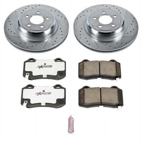 Power Stop 15-19 Dodge Challenger Front & Rear Z26 Street Warrior Brake Kit (1x psbK4583-26, 1x psbZ26-1405, 1x psbAR83090XL, 1x psbAR83090XR) thumbnail 1