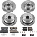 PowerStop Z17 Evolution Plus Stock Replacement Brake Kits for 2015-2020 CANYON, COLORADO - KOE7228 Rotor and Pad Combos, Autospecialty Replacement, Front/Rear, Solid Surface Rotors, Ceramic Pads, Chevrolet, GMC, Kit thumbnail 2