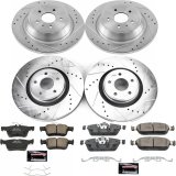 Power Stop 15-17 Lincoln MKC Front & Rear Z23 Evolution Sport Brake Kit (1x psbK6817, 1x psbK7147) thumbnail 1